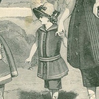 Stroje kąpielowe dla pań, Moda pismo ilustrowane, 1883