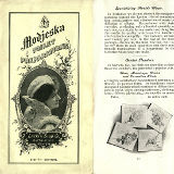 Kilka stron z folderu promującego kosmetyki linii Modjeska firmy Larkin. - Kolekcja Krzysztofa Ciepłego, Kalifornia.